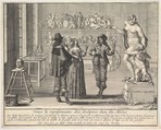 A Sculptor Presenting his Statue of Venus and Cupid, Abraham Bosse  French, Etching