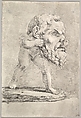 A child wearing a large mask and inserting his hand through the mouth, Stefano della Bella  Italian, Etching