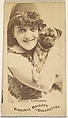 Edith Kingdon, from the Actors and Actresses series (N45, Type 1) for Virginia Brights Cigarettes, Allen & Ginter  American, Albumen photograph