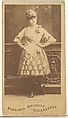 Lucy Randall, from the Actors and Actresses series (N45, Type 1) for Virginia Brights Cigarettes, Allen & Ginter  American, Albumen photograph