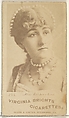 Card 285, Miss Richardson, from the Actors and Actresses series (N45, Type 1) for Virginia Brights Cigarettes, Allen & Ginter American, Albumen photograph