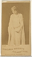 Card 299, Annie Robe, from the Actors and Actresses series (N45, Type 1) for Virginia Brights Cigarettes, Allen & Ginter American, Albumen photograph