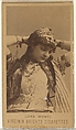 Lora Monti, from the Actors and Actresses series (N45, Type 1) for Virginia Brights Cigarettes, Allen & Ginter American, Albumen photograph