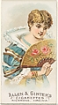 Plate 14, from the Fans of the Period series (N7) for Allen & Ginter Cigarettes Brands, Allen & Ginter American, Commercial color lithograph