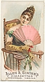 Plate 17, from the Fans of the Period series (N7) for Allen & Ginter Cigarettes Brands, Allen & Ginter American, Commercial color lithograph