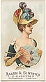 Plate 25, from the Fans of the Period series (N7) for Allen & Ginter Cigarettes Brands, Allen & Ginter American, Commercial color lithograph