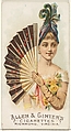 Plate 28, from the Fans of the Period series (N7) for Allen & Ginter Cigarettes Brands, Allen & Ginter American, Commercial color lithograph