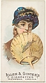 Plate 29, from the Fans of the Period series (N7) for Allen & Ginter Cigarettes Brands, Allen & Ginter American, Commercial color lithograph