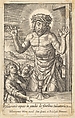 The Blood of the Redeemer Venerated by Two Angels, Hieronymus (Jerome) Wierix Netherlandish, Engraving
