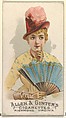 Plate 32, from the Fans of the Period series (N7) for Allen & Ginter Cigarettes Brands, Allen & Ginter  American, Commercial color lithograph