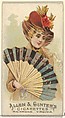 Plate 33, from the Fans of the Period series (N7) for Allen & Ginter Cigarettes Brands, Allen & Ginter American, Commercial color lithograph