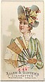 Plate 40, from the Fans of the Period series (N7) for Allen & Ginter Cigarettes Brands, Allen & Ginter American, Commercial color lithograph