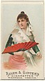 Plate 45, from the Fans of the Period series (N7) for Allen & Ginter Cigarettes Brands, Allen & Ginter  American, Commercial color lithograph