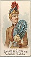 Plate 47, from the Fans of the Period series (N7) for Allen & Ginter Cigarettes Brands, Allen & Ginter  American, Commercial color lithograph