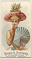 Plate 48, from the Fans of the Period series (N7) for Allen & Ginter Cigarettes Brands, Allen & Ginter  American, Commercial color lithograph
