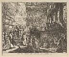 Vue du Salon du Louvre en l'année 1753, Gabriel de Saint-Aubin (French, Paris 1724–1780 Paris), Etching