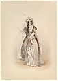 Costume Study for Konstanze in the 
