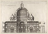 Longitudinal Section Showing the Interior of Saint Peter's Basilica as Conceived by Michelangelo (published in 1569), from 
