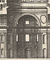 Longitudinal Section Showing the Interior of Saint Peter's Basilica as Conceived by Michelangelo (published in 1569), from "Speculum Romanae Magnificentiae", Etienne DuPérac (French, ca. 1535–1604), Etching with engraving