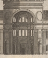 Design for the Basilica of St. Peter's in the Vatican, from "Speculum Romanae Magnificentiae", After Antonio da Labacco (Italian, near Vigevano ca. 1495–after 1567), Engraving
