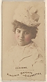 Corinne, from the Actors and Actresses series (N45, Type 1) for Virginia Brights Cigarettes, Allen & Ginter  American, Albumen photograph