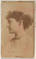 Marie Knowles, from the Actors and Actresses series (N45, Type 1) for Virginia Brights Cigarettes, Allen & Ginter  American, Albumen photograph