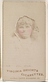 Card 256, Ida Mulle, from the Actors and Actresses series (N45, Type 1) for Virginia Brights Cigarettes, Allen & Ginter American, Albumen photograph