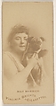 May Myrrick, from the Actors and Actresses series (N45, Type 1) for Virginia Brights Cigarettes, Allen & Ginter  American, Albumen photograph