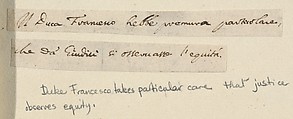 Francesco I d'Este Takes Particular Care to Ensure that Justice is Observed, from 