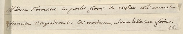 After a Few Days of Seige with the French Army, Francesco I d'Este Takes Prossession of Mortara, The Last of his Great Victories, from 