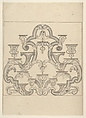 Design for a Shelf System to Display Porcelain, Anonymous, 18th century, Pen and black ink, gray wash.