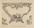 Design for a Console Table, Pierre Edmé Babel French, Etching