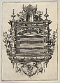 Wall-mounted Shelf Unit from 'Verscheyden Schrynwerck (...)' ['Plusieurs Menuiseries (...)'], Paul Vredeman de Vries  Netherlandish, Engraving