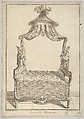 Lit à la Chinoise (Chinese Bed), from Nouvelle iconologie historique (part III, series marked 'G'), Jean Charles Delafosse French, Etching and engraving