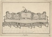 Design for a Sofa, from: Nouvelle Iconographie Historique III, series Q, Duval French, Etching and engraving