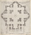 Plan of St. Peter's, from "Speculum Romanae Magnificentiae", Etienne DuPérac  French, Engraving
