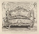 Canapé executé pour Mr. le Comte de Bielenski, from 'Oeuvre de Juste Aurele Meissonnier', Juste Aurèle Meissonnier French, Etching and engraving