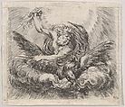 Jupiter, from "Game of Mythology" (Jeu de la Mythologie), Stefano della Bella  Italian, Etching
