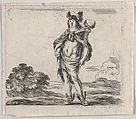 Mercury, from "Game of Mythology" (Jeu de la Mythologie), Stefano della Bella Italian, Etching