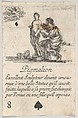 Pygmalion, from "Game of Mythology" (Jeu de la Mythologie), Stefano della Bella Italian, Etching