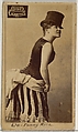 Card 670, Fanny Rice, from the Actors and Actresses series (N45, Type 7) for Dixie Cigarettes, Allen & Ginter  American, Albumen photograph