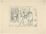Counterfeit Confederate Notes Publicly Offered for Sale in the "City of Brotherly Love" (from Confederate War Etchings), Adalbert John Volck American, Etching