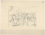 Valiant Men "Dat Fite Mit Siegel" (from Confederate War Etchings), Adalbert John Volck American, Etching