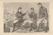 Thanksgiving Day in the Army – After Dinner: The Wish-Bone (from "Harper's Weekly," Vol. VIII), Winslow Homer American, Wood engraving