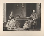 Lieutenant General Thomas J. Jackson and His Family ("Stonewall Jackson"), William Sartain  American, Mezzotint, etching and stipple on chine collé