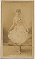 Mlle. Ascenseur, from the Actors and Actresses series (N45, Type 8) for Virginia Brights Cigarettes, Allen & Ginter  American, Albumen photograph
