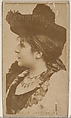 Mlle. Ascenseur, from the Actors and Actresses series (N45, Type 8) for Virginia Brights Cigarettes, Allen & Ginter  American, Albumen photograph