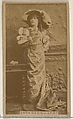 Sara Bernhardt, from the Actors and Actresses series (N45, Type 8) for Virginia Brights Cigarettes, Allen & Ginter  American, Albumen photograph