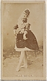 Mlle. Bever, from the Actors and Actresses series (N45, Type 8) for Virginia Brights Cigarettes, Allen & Ginter  American, Albumen photograph