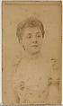 Mlle. Boyer, from the Actors and Actresses series (N45, Type 8) for Virginia Brights Cigarettes, Allen & Ginter  American, Albumen photograph